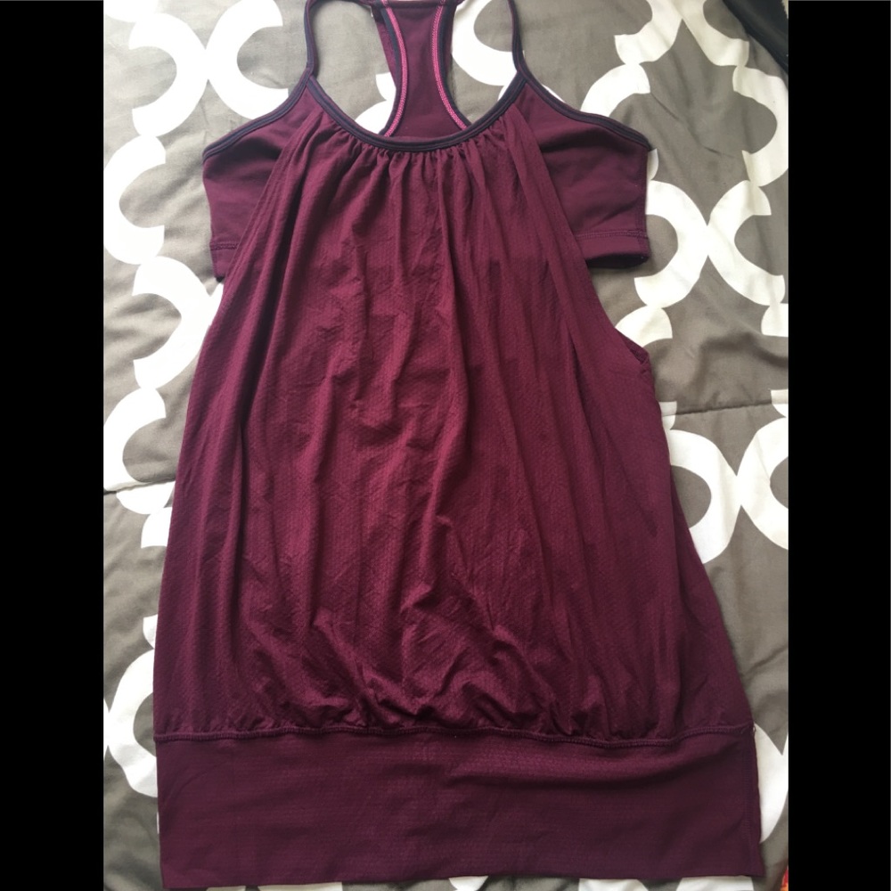Gently worn tank with attached bra